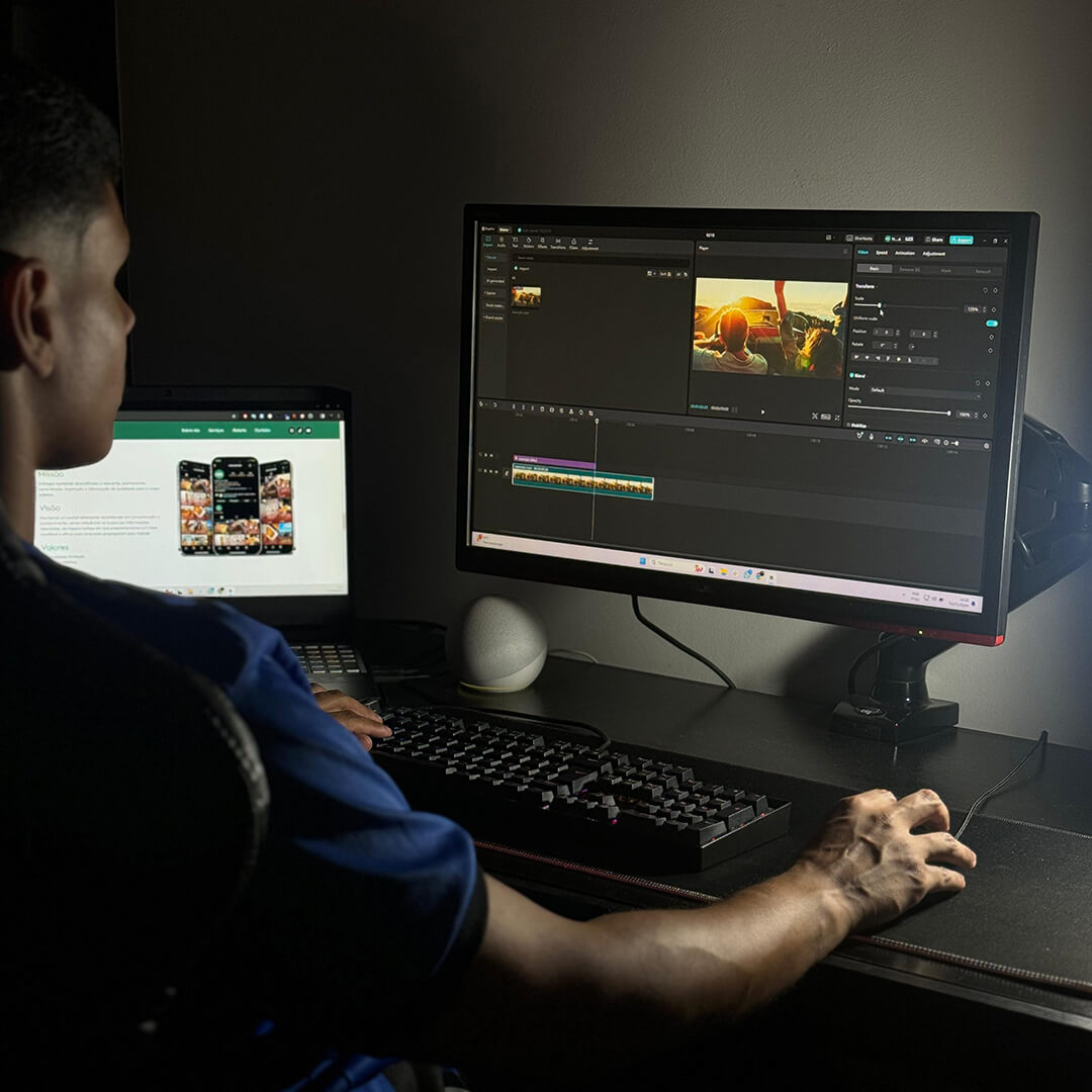 Foto de serviço de produção de conteúdo